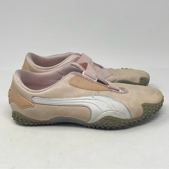 Puma brown leather trainers sale
